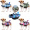 (Blue,L)Dog Life Jacket Pet Safety Swimming Camouflage Shark Float Adjustable Buoyancy 1