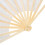 2Pcs 1.5m Art Silk Bamboo Fan White-Cyan-Blue 7