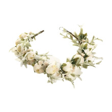 (White) Wedding Flower Wreath Crown for Party