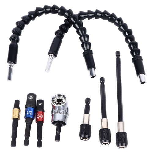 Drill Bit Extension Set: Quick Connect, Flex Shaft 1