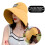 (Yellow) UV Sun Hat for Women - Ponytail Design 2