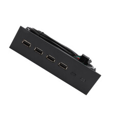 USB Front Panel Hub 5.25in, 4-Port, Plug-and-Play