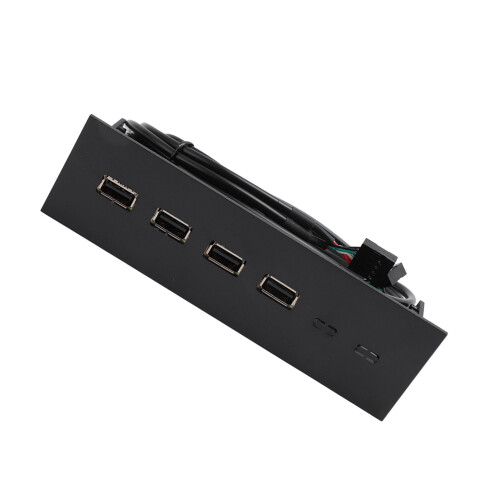 USB Front Panel Hub 5.25in, 4-Port, Plug-and-Play
