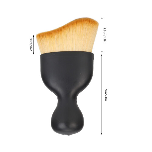 4PCS Body Makeup Brush Set Curved Soft Bristles 1