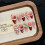 (S) 10PCS Christmas Fake Nails Red Tip Waterproof Safe 6