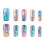Holographic Nails 24pcs Multicolor Party Wedding 3