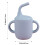 (Dark Blue) BPA-Free Silicone Sippy Cup for Babies 4