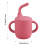 (Wine Red) BPA-Free Silicone Sippy Cup for Babies 4