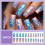 Holographic Nails 24pcs Multicolor Party Wedding 5