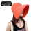(Orange) UV Sun Hat for Women - Ponytail Design 2
