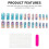 Holographic Nails 24pcs Multicolor Party Wedding 8