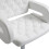 Homcom HOMCOM Adjustable Height Barstool Steel Pole PU Leather, White 8