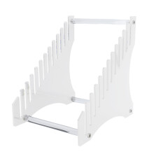 Présentoir pour disques vinyles (12 albums) en acrylique. Protection optimale des disques et gain de place. Montage facile. Structure robuste.