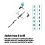 (White Black) 2-Digit Golf Score Counter, Keychain & 4-Round Reset 5