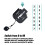 (Black Wihte) 2-Digit Golf Score Counter, Keychain & 4-Round Reset 3