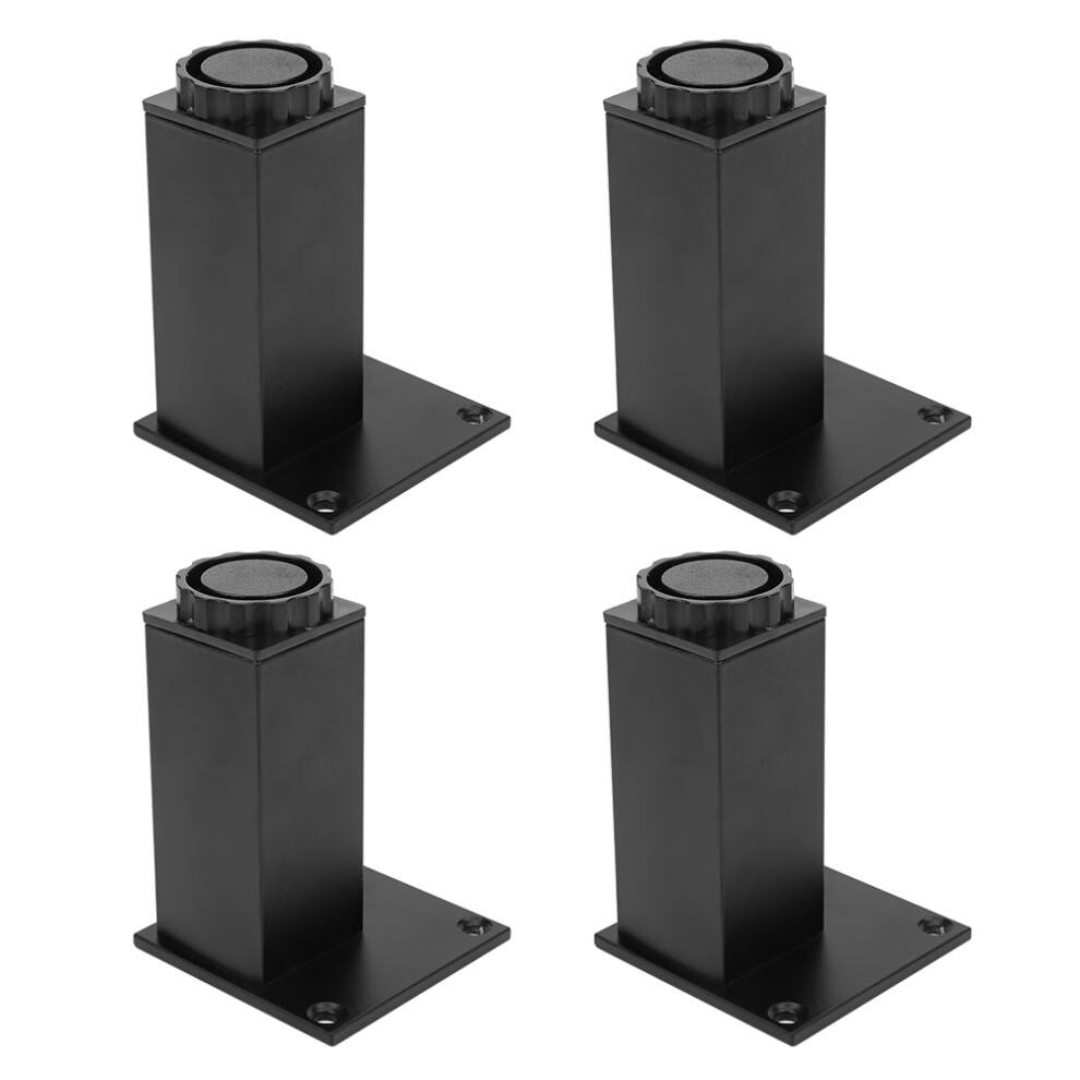 4Pc Aluminum Alloy Bed & Furniture Feet Adjustable Support 100Mm For Cupboard 4281391975450