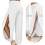 (White, S) Hippie Beach Pants - Summer Wrap Cover-Up 3