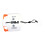 (White Yellow) 2-Digit Golf Score Counter, Keychain & 4-Round Reset 3
