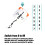 (White Yellow) 2-Digit Golf Score Counter, Keychain & 4-Round Reset 6