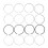 Piston Ring Set 23040 2B600 Cast Iron Alloy for 1