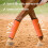 4Pcs Orange Teslin Mesh Horse Fly Boots Breathable 6