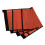 4Pcs Orange Teslin Mesh Horse Fly Boots Breathable 9