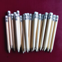 (Round Rod With White Eraser) HB Golf Pencils 10cm w/ Eraser for Wedding & Office