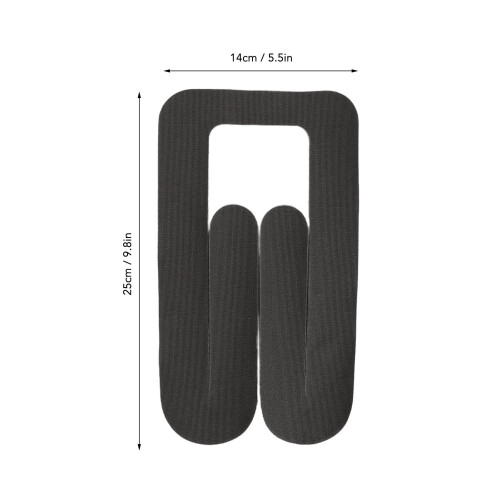 4PCS Knee Kinesiology Tape 14x25 cm Black 1