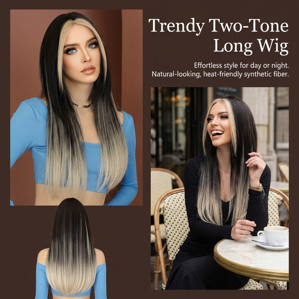 Phui-Pet-Supplies Ombre Blonde Synthetic Wig For Women