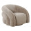 Lounge chair with swivel function light brown 2