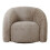 Lounge chair with swivel function light brown 3