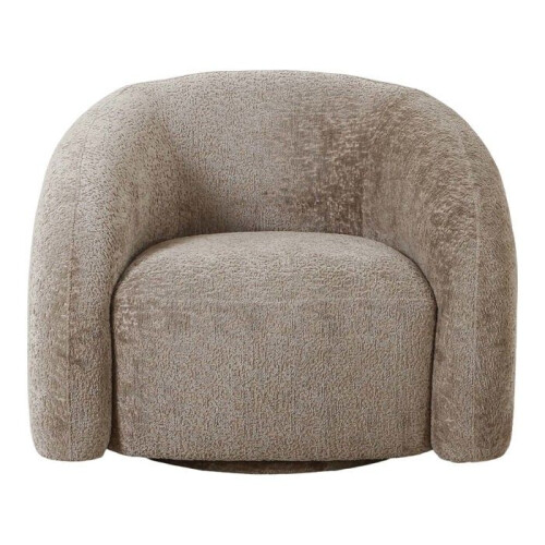 Lounge chair with swivel function light brown 2
