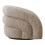 Lounge chair with swivel function light brown 6