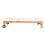 Chaise longue en teck ANDORRA avec coussin 3