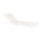 Chaise longue en teck ANDORRA avec coussin 4