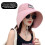 (Pink) UV Sun Hat for Women - Ponytail Design 1
