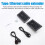 HD Wall Plate Extender -Compatible Wall Socket Panel Type High-Definition Network Cable Extender 50m 1080P 3
