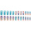 Holographic Nails 24pcs Multicolor Party Wedding 1