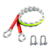 (5m 5 tons Small U-shaped steel hook) Heavy-Duty Towing Strap with Hooks for Trucks (50 chars)