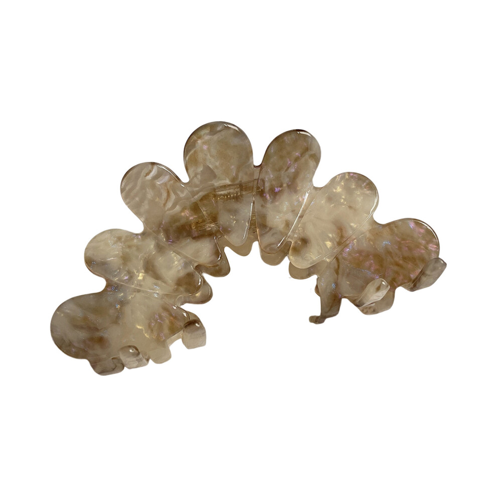 Creation-3C (Gray) Strong Hold Hair Claw Clips For Long Hair