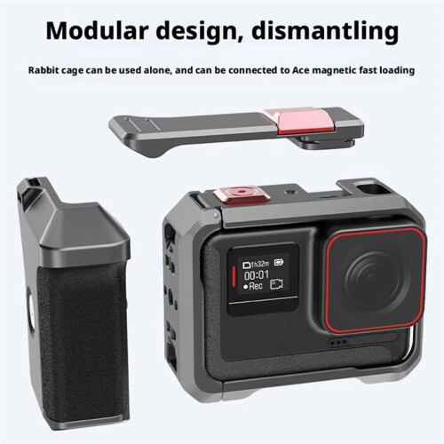 Camera Grip Holder for  Ace Pro 2/1 Camera Extension Bracket with Shutter Button Camera Grip Cage Quick Release 1