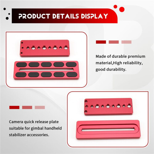 Quick Release Plate Camera Mounting for  Ronin SC Gimbal Aluminum Alloy
