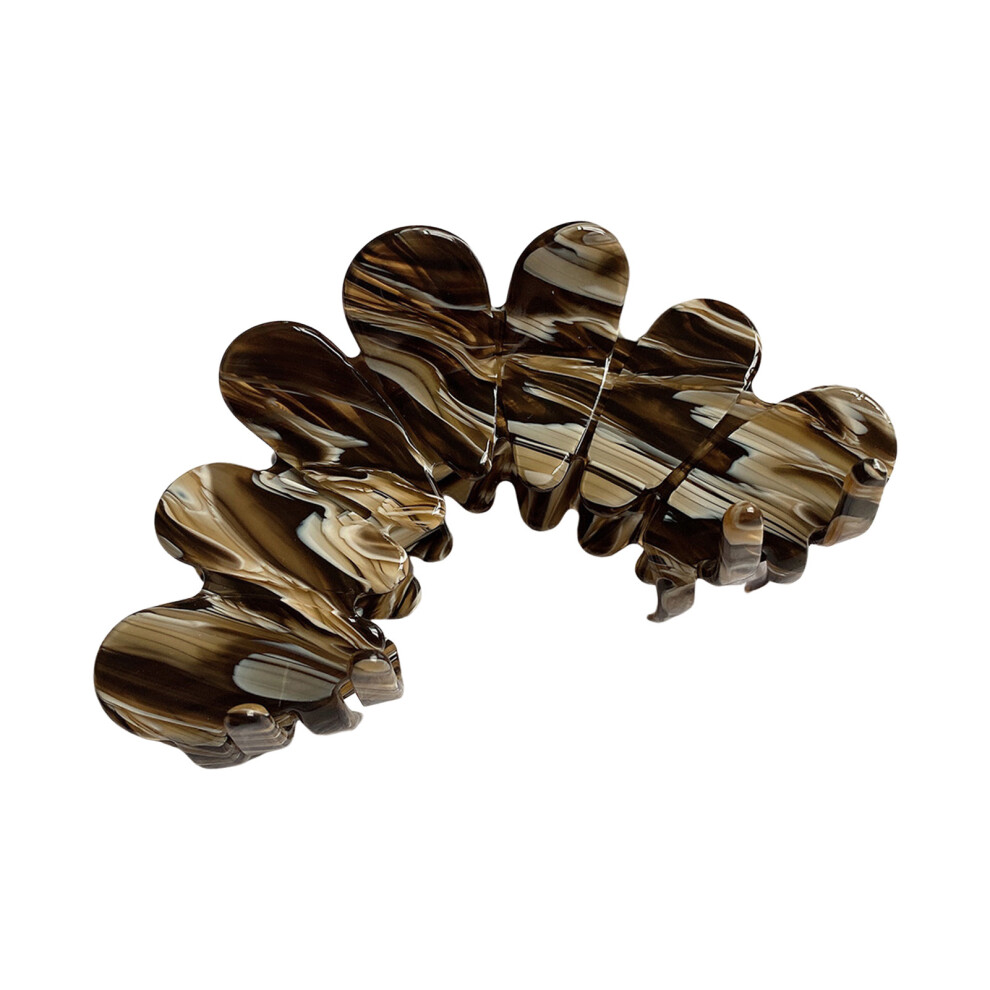 Roc-Electron (Marble) Strong Hold Hair Claw Clips For Long Hair