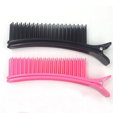 (Mixed Color, 2pcs) Wide Teeth Hair Clips for Salon & Home Use