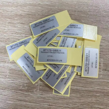 10Pcs 2 Buttons Stickers for Ssangyong Actyon Kyron Rexton Auto Flip Remote Control Key Fob Shell