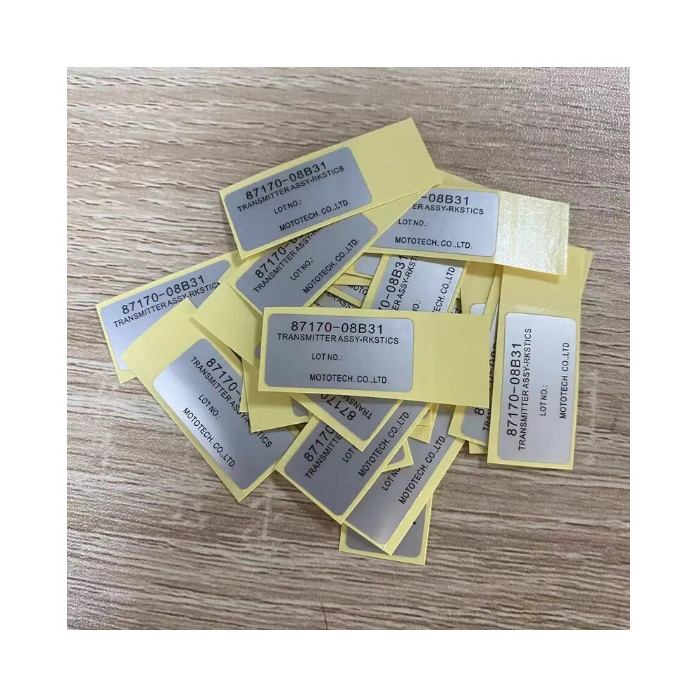 10Pcs 2 Buttons Stickers For Ssangyong Actyon Kyron Rexton Auto Flip Remote Control Key Fob Shell 6935161669381
