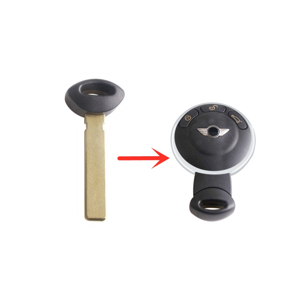 1 Pcs Hu92 Blade Car Smart Key Blank Keyless Remote Fob For Mini Cooper Cas3 Remote Key 6935161669343