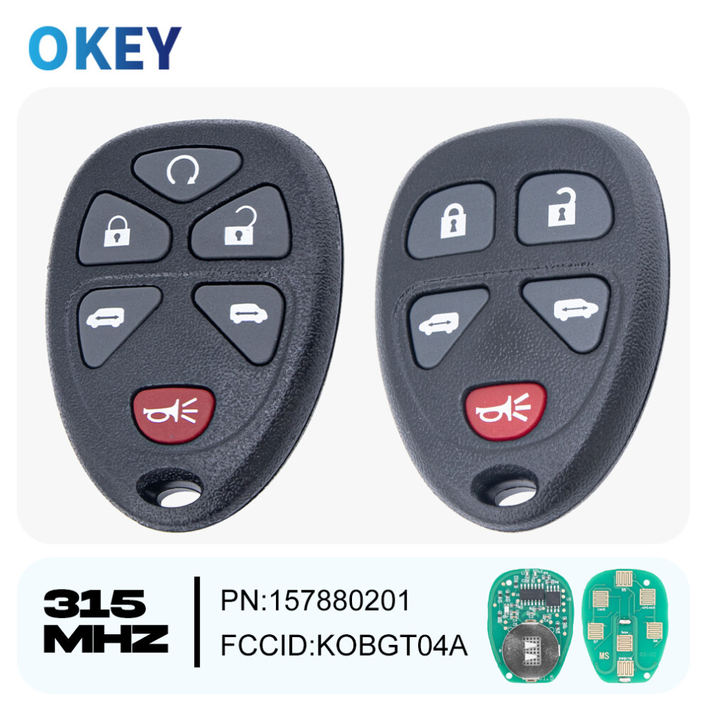 Remote Car Key Kobgt04a 315Mhz For Chevrolet Captiva Hhr Uplander Pontiac Montana Sv6 Saturn Relay Buick Terraza 6935161696448