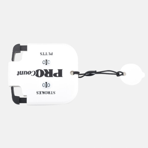 (White Black) 2-Digit Golf Score Counter, Keychain & 4-Round Reset