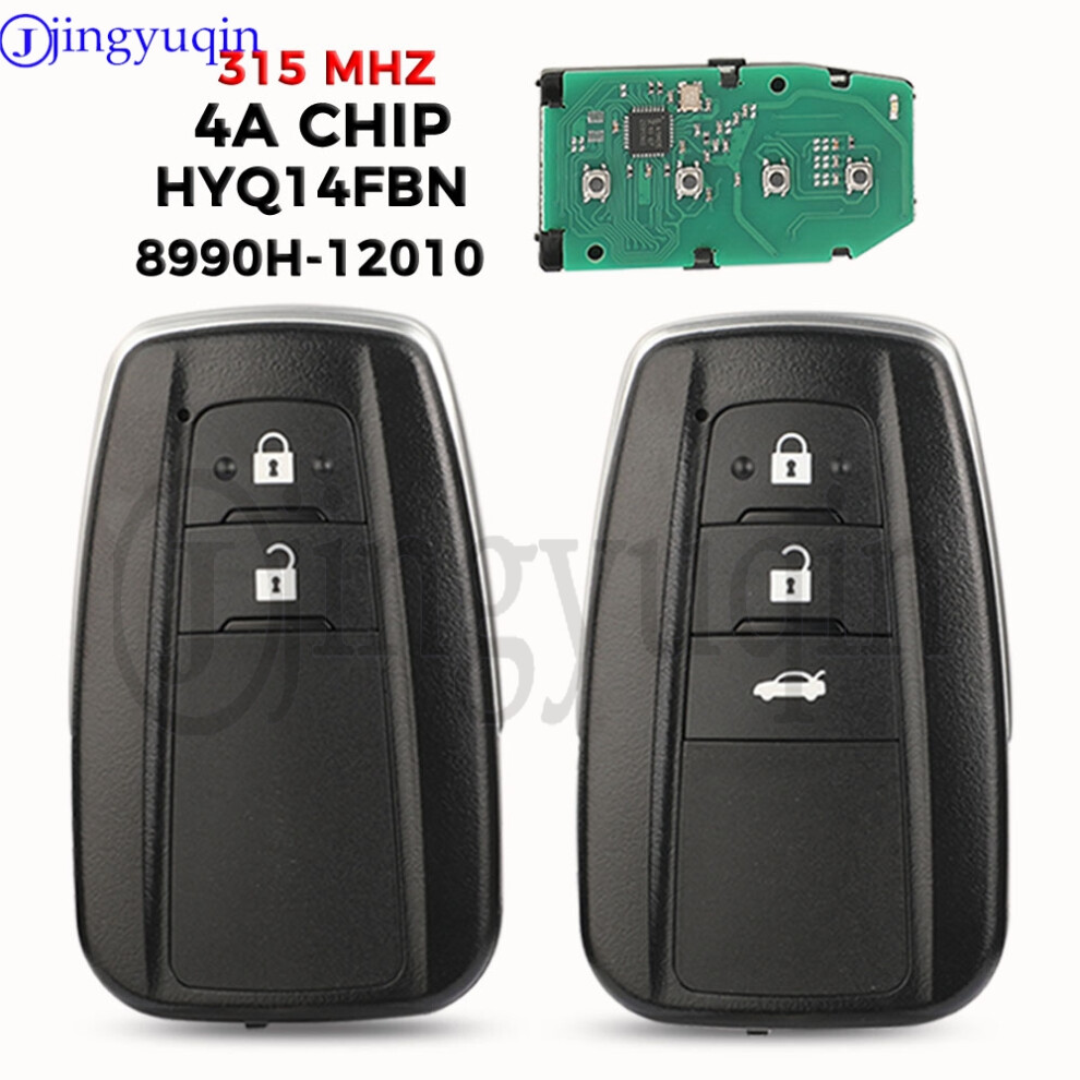 4A Chip 8990H-12010 Hyq14fbn 2/3Btn Car Remote Control Key For Toyota Corolla In Brazil 2018-2021 312/314Mhz Proximity 6935161680140